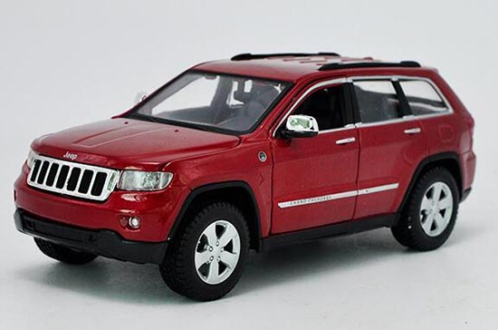 Diecast Jeep Grand Cherokee Laredo Model Red 1:24 By Maisto