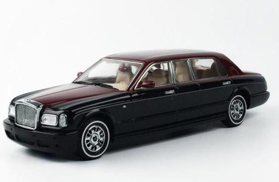 Diecast Bentley Arnage Limousine Model 1:43 Black-Wine Red