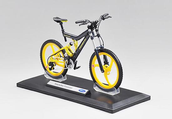 Diecast Porsche Bike FS Evolution Model Black-Yellow By Welly