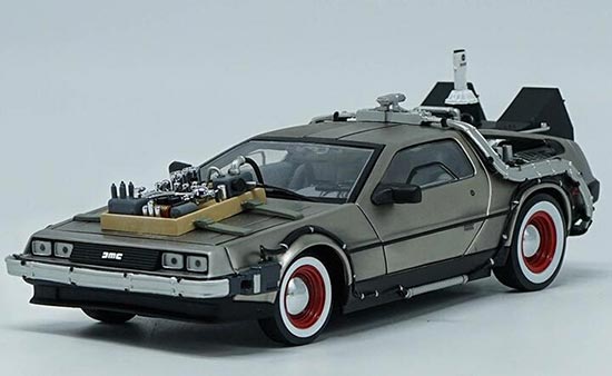 Diecast DeLorean Car Model Champagne 1:18 Scale By Sun star