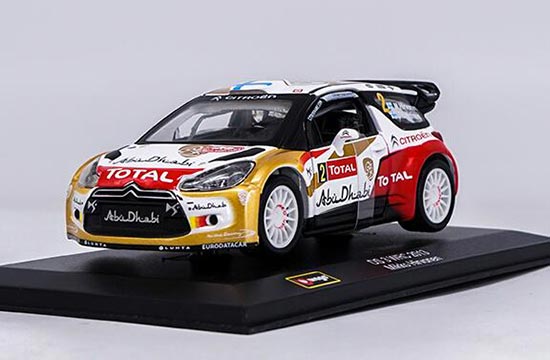 Diecast 2013 Citroen DS 3 WRC Model 1:32 Scale NO.2 By Bburago