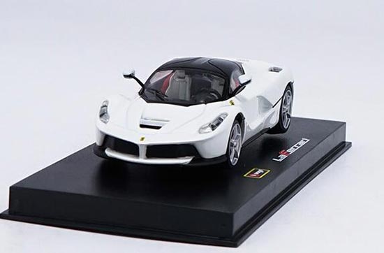 Diecast Ferrari Laferrari Model 1:43 Red / White By Bburago