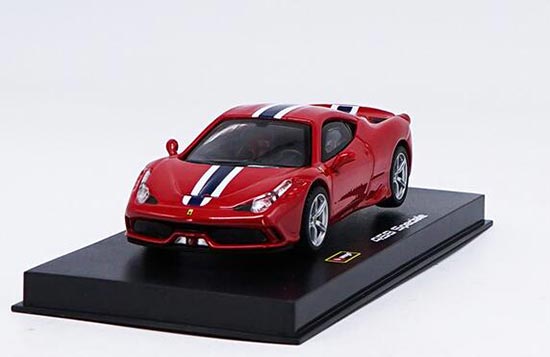 Diecast Ferrari 458 Speciale Model 1:43 Yellow / Red By Bburago