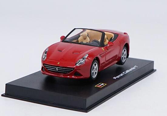 Diecast Ferrari California T Model Wine Red / Red By Bburago