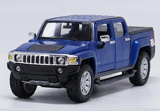 Diecast Hummer H3T Model Blue 1:25 Scale By MaiSto