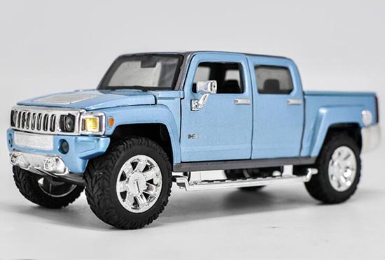 Diecast Hummer H3T Model 1:25 Scale Blue By MaiSto