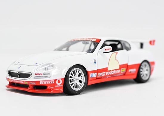 Diecast Maserati Trofeo Model Red-White 1:24 Scale By Bburago