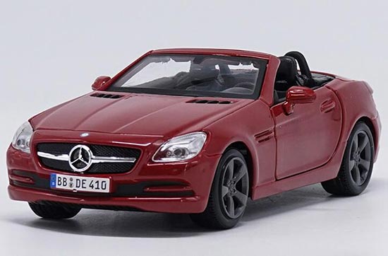 Diecast Mercedes Benz SLK-Class Model Red 1:24 Scale By Maisto