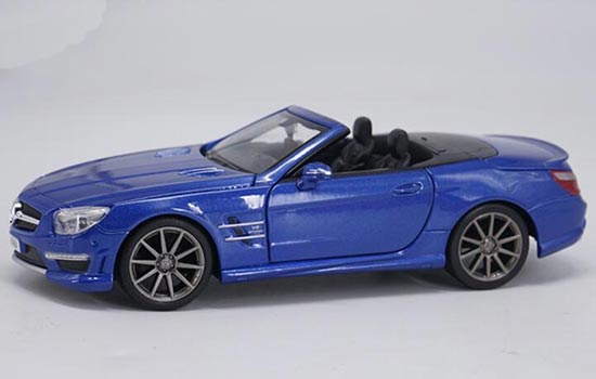 Diecast Mercedes Benz SL 63 AMG Model 1:24 Blue By Maisto