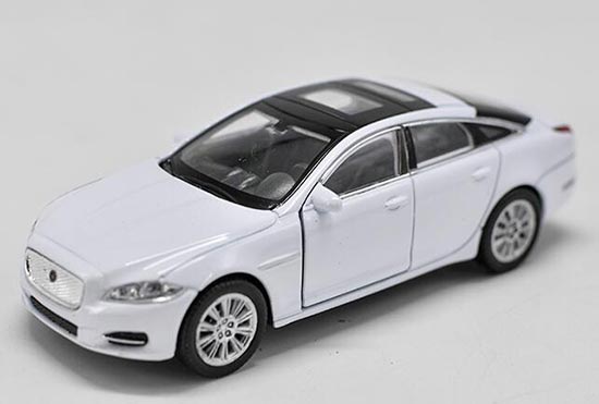 Diecast 2010 Jaguar XJ Toy White 1:36 Scale By Welly