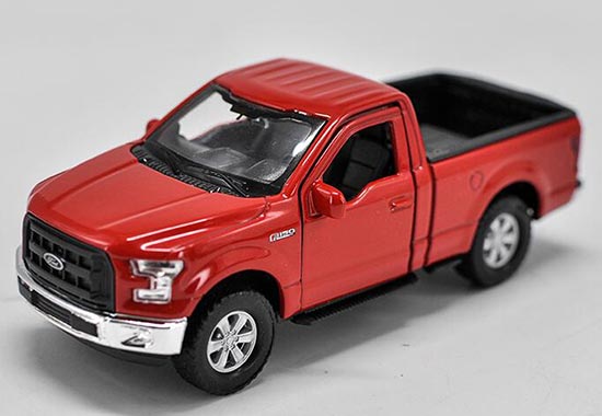 Diecast 2015 Ford F-150 Pickup Truck Toy 1:36 Red By Welly