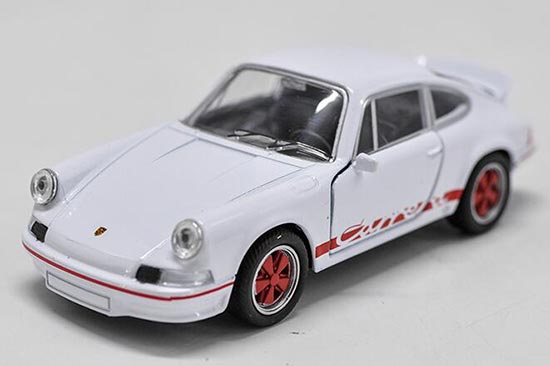 Diecast 1973 Porsche Carrera RS Toy 1:36 Scale White By Welly