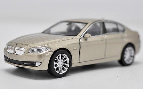 Diecast BMW 535i Toy 1:36 Scale White / Champagne By Welly