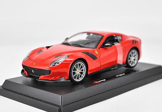 Diecast Ferrari F12 tdf Model Red / Yellow 1:24 By Bburago