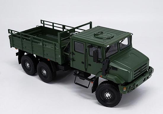 Diecast FAW Jiefang MV3 Truck Model 1:24 Scale Army Green