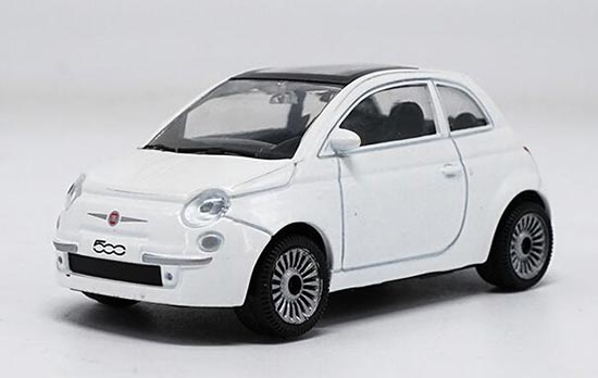 Diecast Fiat 500 Model 1:43 Scale White