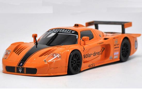 Diecast Maserati MC12 Model 1:24 Scale Orange By Bburago