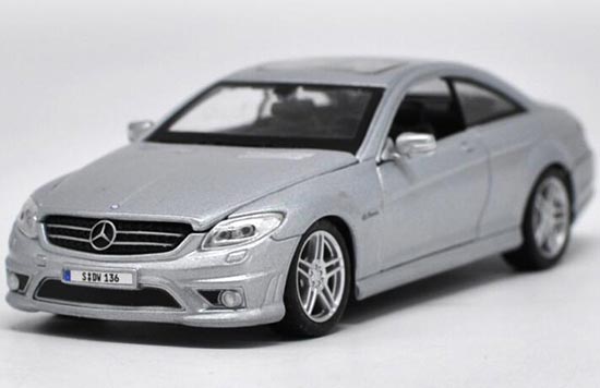 Diecast Mercedes Benz CL 63 AMG Model Silver 1:24 By MaiSto