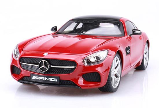 Diecast Mercedes Benz AMG GT Model 1:18 Red / Blue By MaiSto