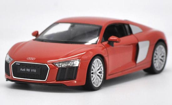 Diecast Audi R8 V10 Model Red /White /Blue 1:24 Scale By Welly