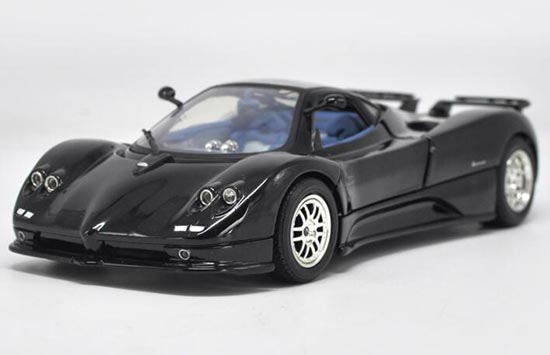 Diecast Pagani Zonda C12 Model Black / Blue 1:18 By MotorMax