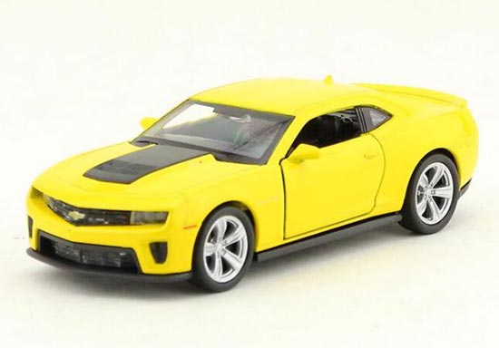 Diecast Chevrolet Camaro ZL1 Toy 1:36 Scale Yellow By Welly