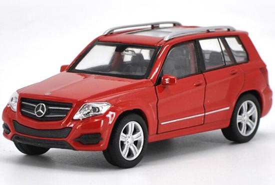 Diecast Mercedes Benz GLK 350 Toy Red / White 1:36 By Welly