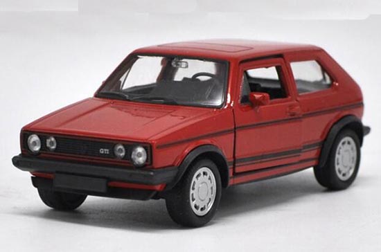 Diecast Volkswagen Golf GTI Toy Red 1:36 Scale By Welly