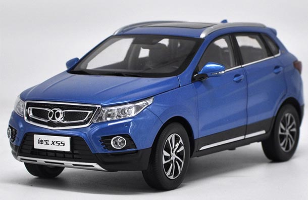 Diecast 2016 Senova X55 SUV Model 1:18 Scale Blue