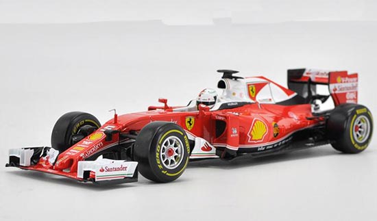 Diecast Ferrari SF16-H Model Red 1:18 Scale NO.5 By Bburago