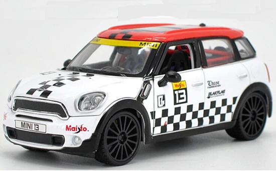 Diecast Mini Cooper Countryman Model 1:24 White By Maisto