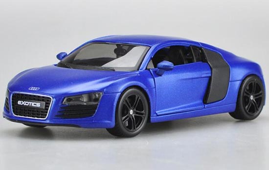 Diecast Audi R8 Model 1:24 Scale Blue By MaiSto