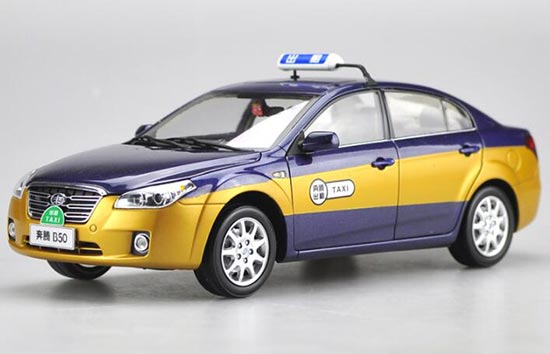 Diecast Besturn B50 Taxi Model 1:18 Scale Blue