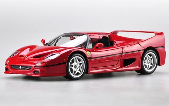 Diecast Ferrari F50 Model Red / Yellow 1:18 Scale By Bburago