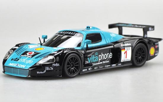 Diecast Maserati MC12 Model 1:24 Scale Blue By Bburago