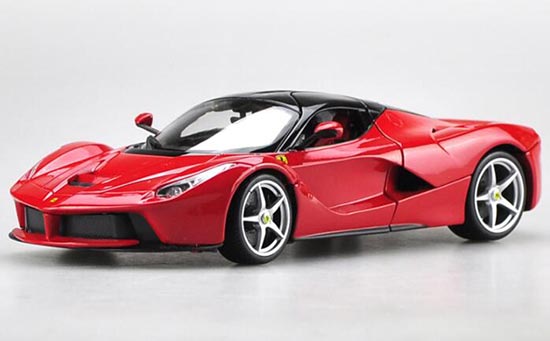 Diecast Ferrari Laferrari Model Red / White 1:18 By Bburago