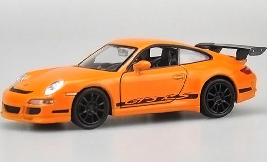 Diecast Porsche 911 GT3 RS Toy Orange 1:36 Scale By Welly