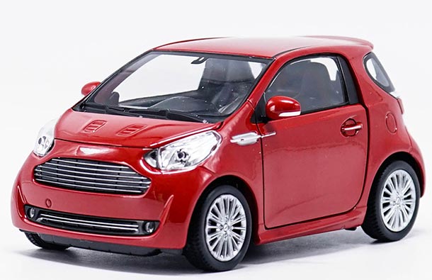 Diecast Aston Martin Cygnet Model Red / White 1:24 By Welly