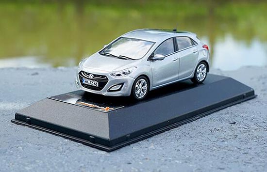 Diecast Hyundai I30 Model 1:43 Scale Silver By Premium-X