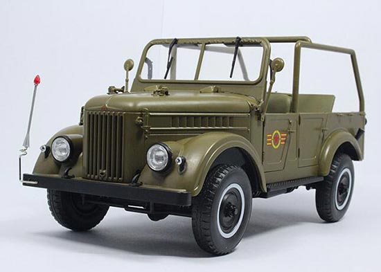 Diecast GAZ 69A Model 1:18 Scale Army Green