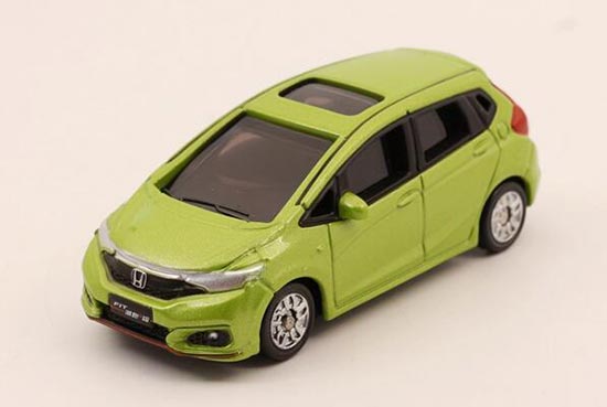 Diecast Honda Fit Model 1:64 Scale White / Blue / Green