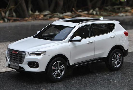 Diecast Haval New H6 SUV Model 1:18 Scale White
