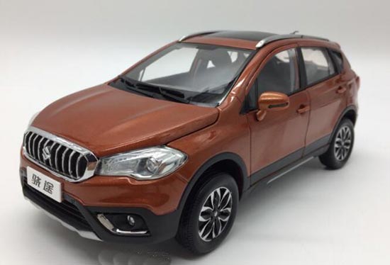 Diecast Suzuki S-Cross SUV Model 1:18 Scale Brown