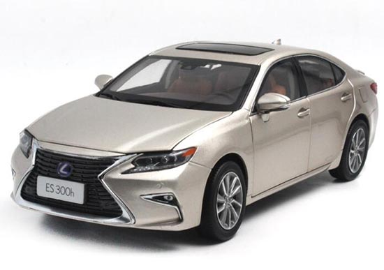 Diecast Lexus ES300h Model 1:18 Scale White / Brown / Champagne