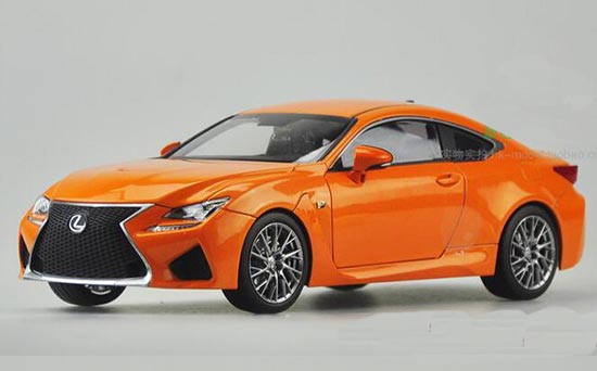 Diecast Lexus RC F Model Blue / Orange / White 1:18 Scale