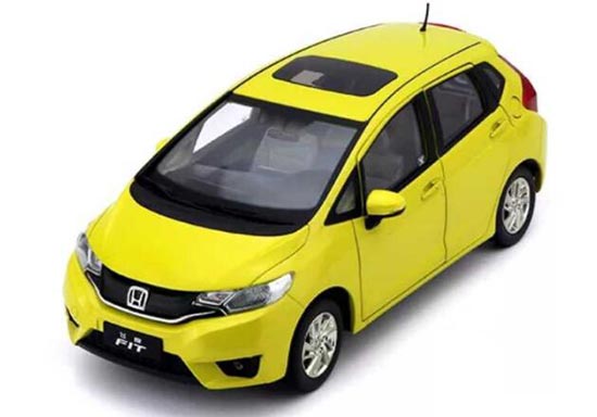 Diecast Honda Fit Model 1:18 Scale Blue / Yellow / Red