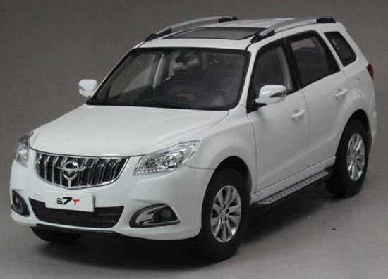 Diecast Haima S7 SUV Model 1:18 Scale White