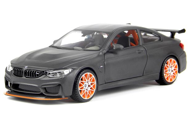 Diecast BMW M4 GTS Model 1:24 Scale Black / Orange By Maisto