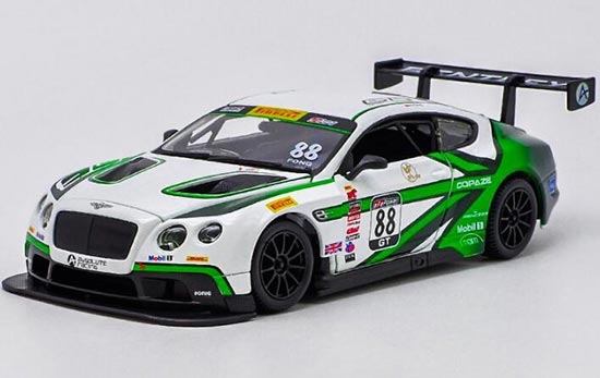 Diecast Bentley Continental GT3 Model NO.88 1:24 By Bburago