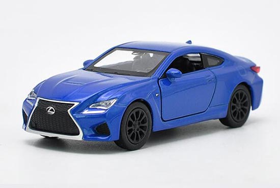 Diecast Lexus RC F Toy 1:36 Scale Blue / White By Welly